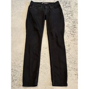 Levis Jeans Womens 7/28 Black Bold Curve Low Rise Skinny Denim Dark Wash Stretch